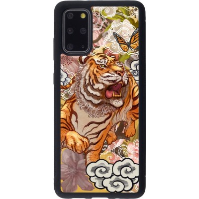 Coque Samsung Galaxy S20+ - Silicone rigide noir Spring 23 japanese tiger