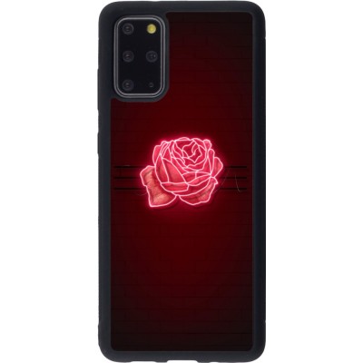 Coque Samsung Galaxy S20+ - Silicone rigide noir Spring 23 neon rose