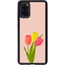 Coque Samsung Galaxy S20+ - Silicone rigide noir Spring 23 tulip trio