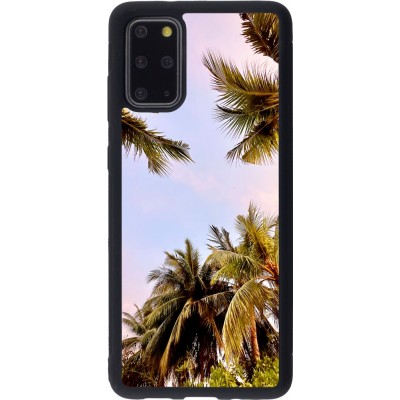 Coque Samsung Galaxy S20+ - Silicone rigide noir Summer 2023 palm tree vibe