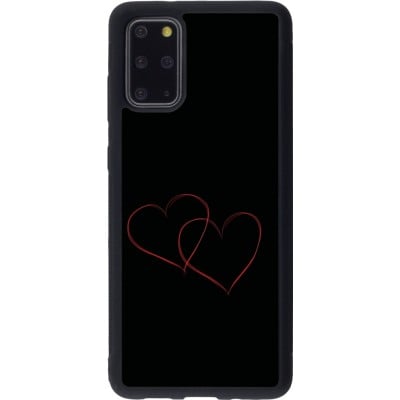 Coque Samsung Galaxy S20+ - Silicone rigide noir Valentine 2023 attached heart