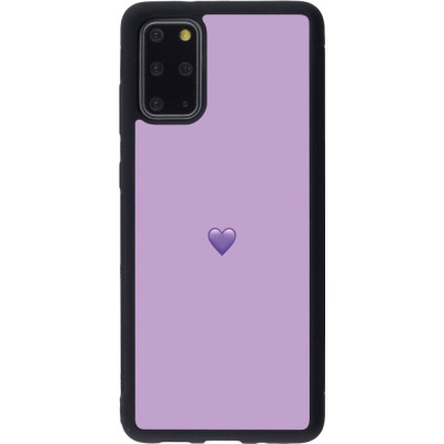 Coque Samsung Galaxy S20+ - Silicone rigide noir Valentine 2023 purpule single heart