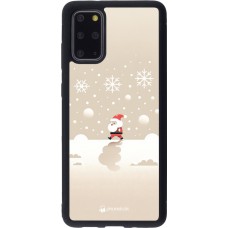 Coque Samsung Galaxy S20+ - Silicone rigide noir Noël 2023 Minimalist Santa