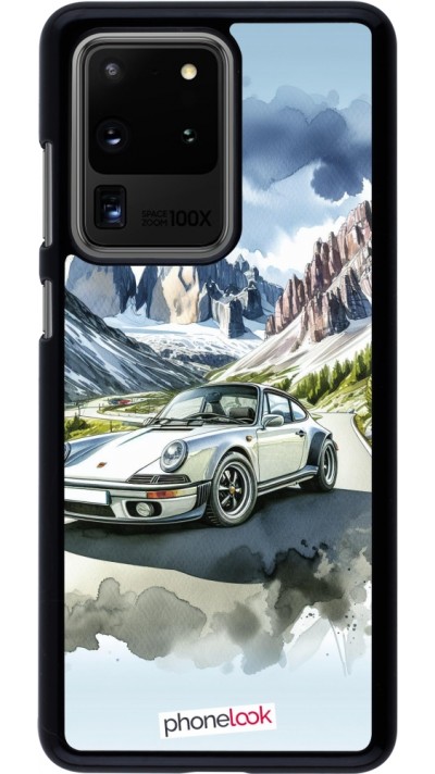 Samsung Galaxy S20 Ultra Case Hülle - Porsche 911 Berg Aquarell