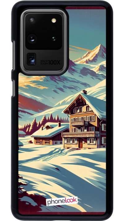 Coque Samsung Galaxy S20 Ultra - Chalet montagne enneigée