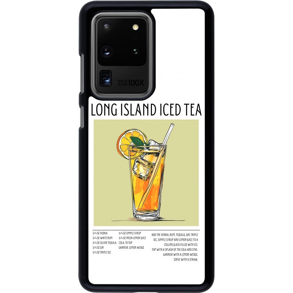 Coque Samsung Galaxy S20 Ultra - Cocktail recette Long Island Ice Tea