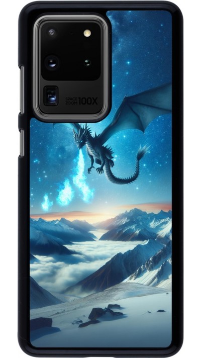 Coque Samsung Galaxy S20 Ultra - Dragon nocturne montagne