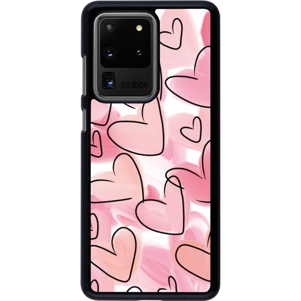 Coque Samsung Galaxy S20 Ultra - Easter 2023 pink hearts