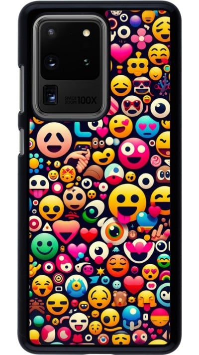 Coque Samsung Galaxy S20 Ultra - Emoji Mix Color