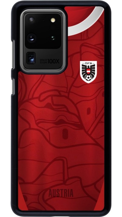 Coque Samsung Galaxy S20 Ultra - Maillot de football Autriche personnalisable