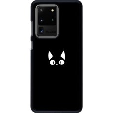 Coque Samsung Galaxy S20 Ultra - Funny cat on black