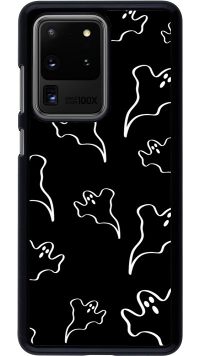 Coque Samsung Galaxy S20 Ultra - Halloween 2024 black and white ghosts