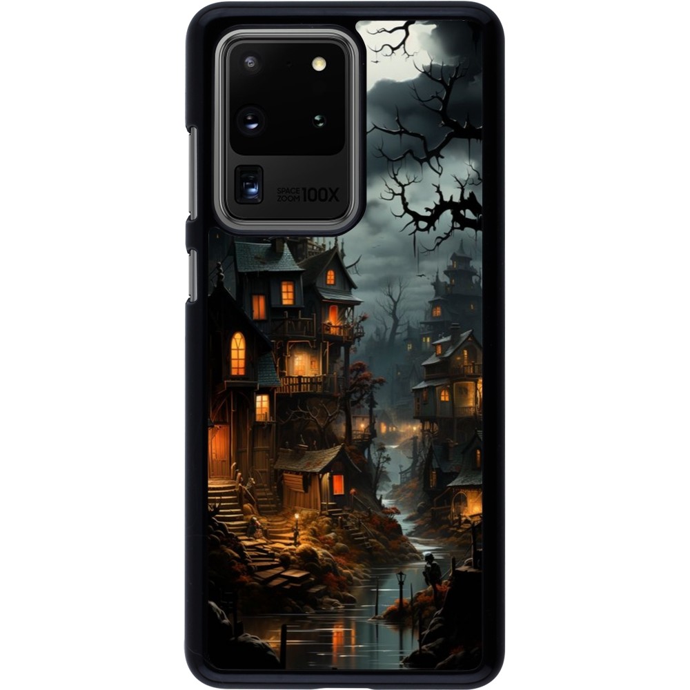 Samsung Galaxy S20 Ultra Case Hülle - Halloween 2024 scary town