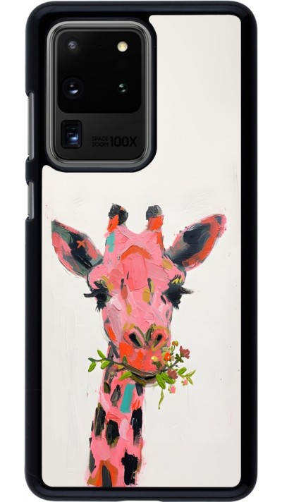 Coque Samsung Galaxy S20 Ultra - Pink Girafe Paint