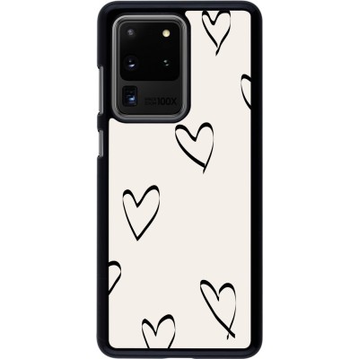 Coque Samsung Galaxy S20 Ultra - Valentine 2023 minimalist hearts