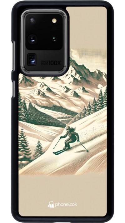 Coque Samsung Galaxy S20 Ultra - Vintage Ski Mountain