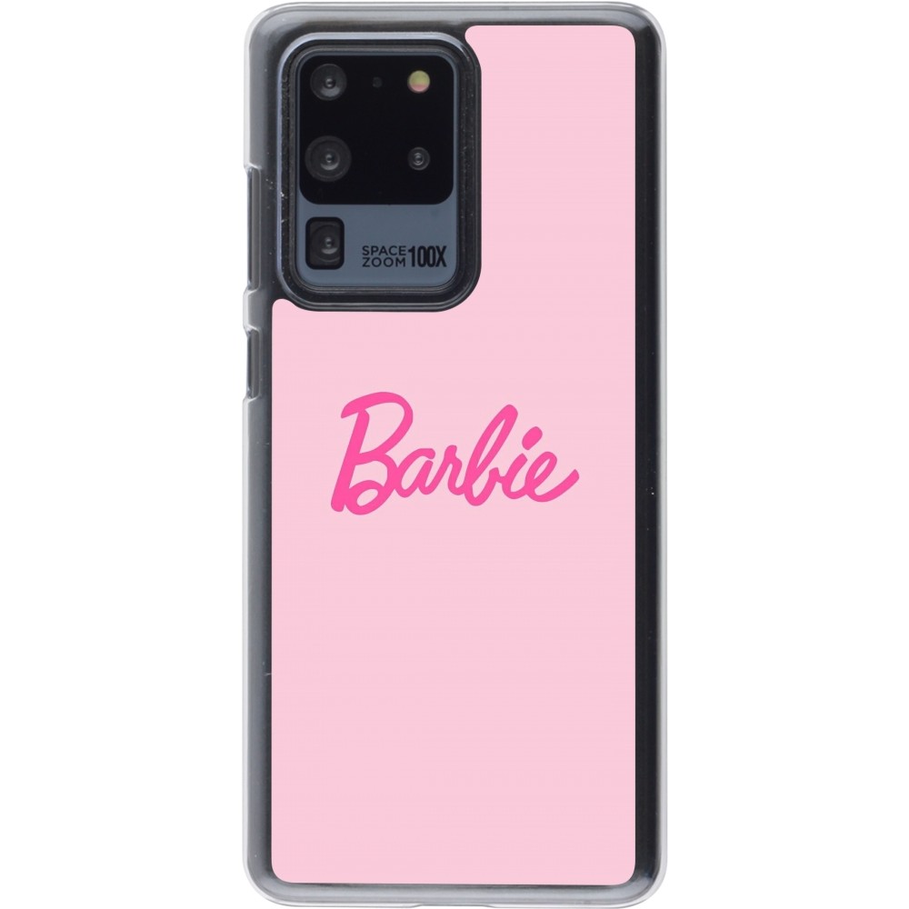 Coque Samsung Galaxy S20 Ultra - Plastique transparent Barbie Text