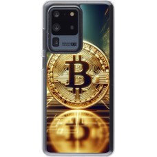 Coque Samsung Galaxy S20 Ultra - Plastique transparent Bitcoin Standing