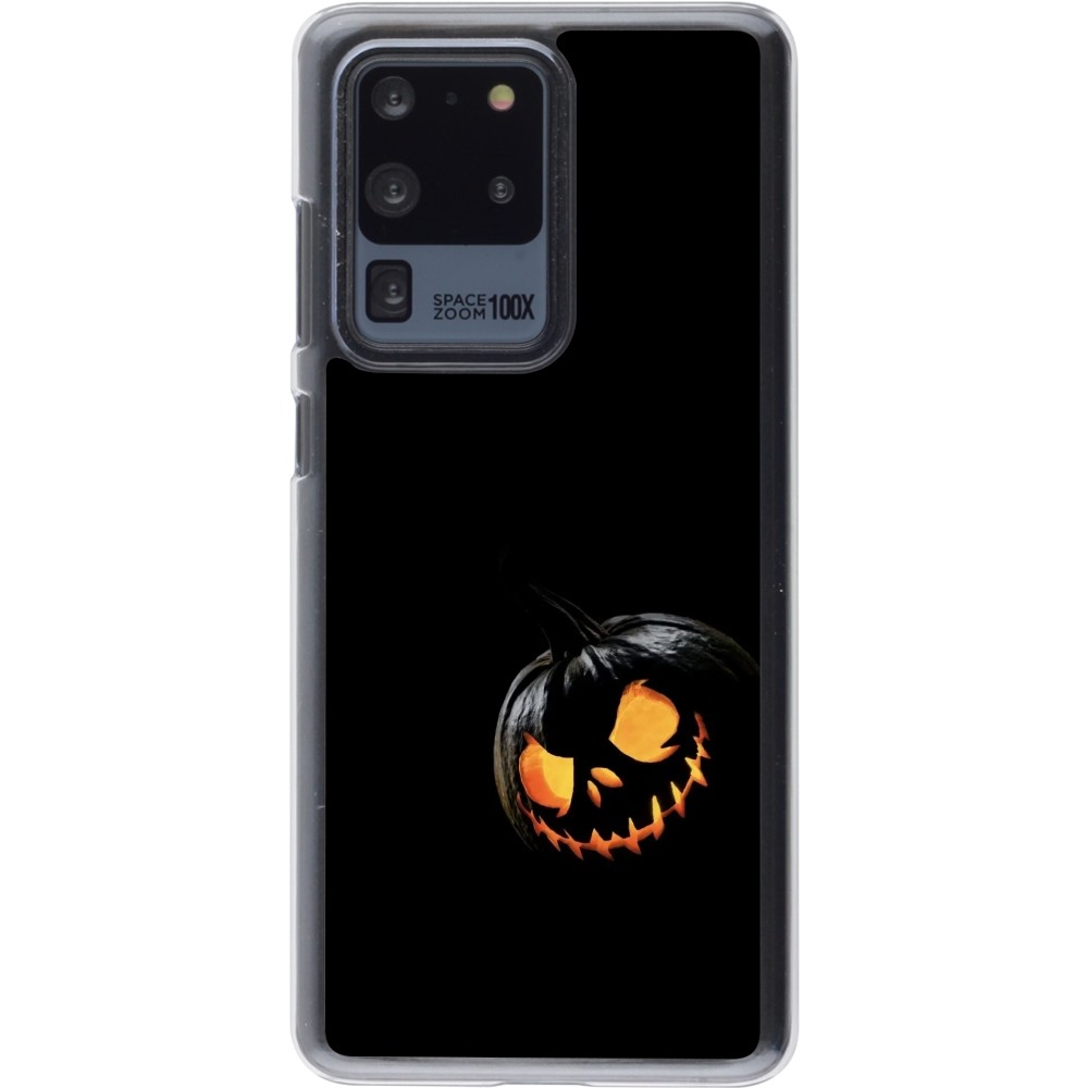 Coque Samsung Galaxy S20 Ultra - Plastique transparent Halloween 2023 discreet pumpkin