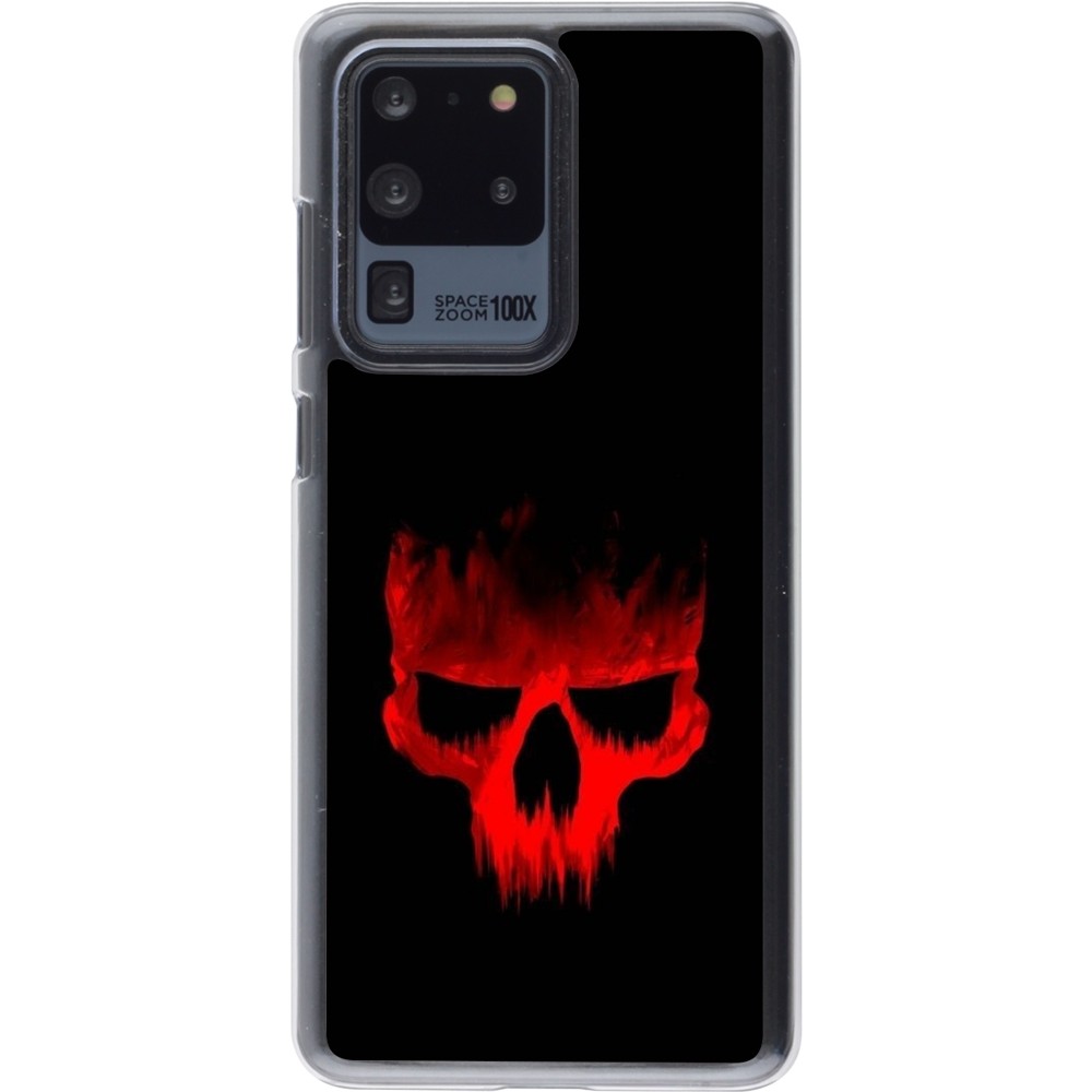 Coque Samsung Galaxy S20 Ultra - Plastique transparent Halloween 2023 scary skull