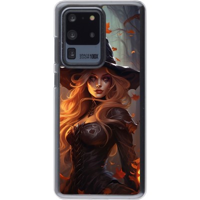 Coque Samsung Galaxy S20 Ultra - Plastique transparent Halloween 2024 sexy witch