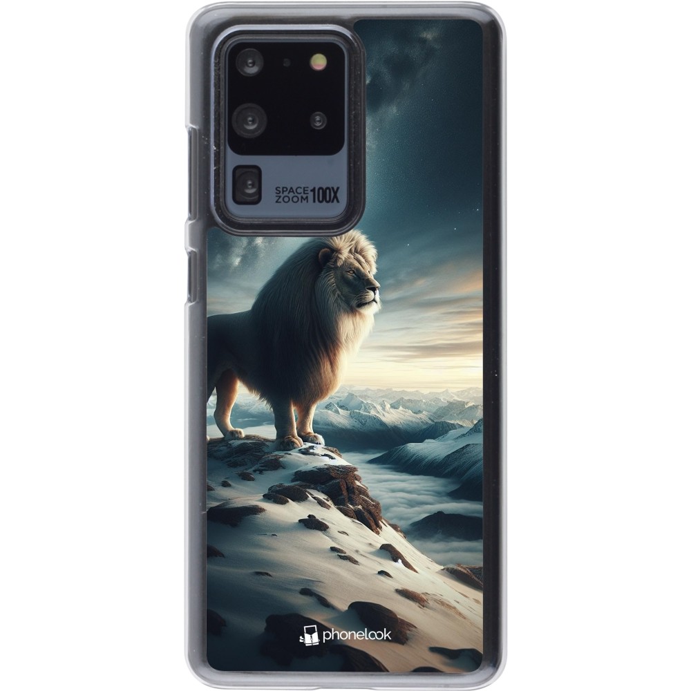 Coque Samsung Galaxy S20 Ultra - Plastique transparent Le lion blanc