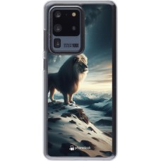 Coque Samsung Galaxy S20 Ultra - Plastique transparent Le lion blanc