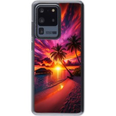 Coque Samsung Galaxy S20 Ultra - Plastique transparent Maldives Dusk Bliss