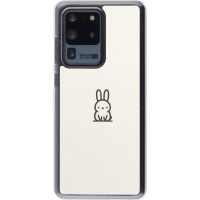 Coque Samsung Galaxy S20 Ultra - Plastique transparent Minimal bunny cutie