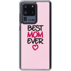 Coque Samsung Galaxy S20 Ultra - Plastique transparent Mom 2023 best Mom ever pink