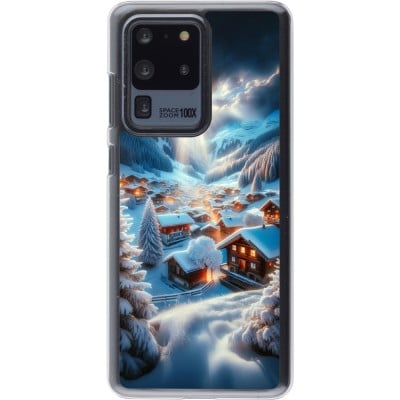 Coque Samsung Galaxy S20 Ultra - Plastique transparent Mont Neige Lumière