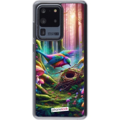 Coque Samsung Galaxy S20 Ultra - Plastique transparent Oiseau Nid Forêt