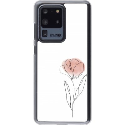 Coque Samsung Galaxy S20 Ultra - Plastique transparent Spring 23 minimalist flower