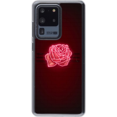 Coque Samsung Galaxy S20 Ultra - Plastique transparent Spring 23 neon rose