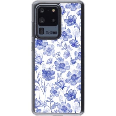 Coque Samsung Galaxy S20 Ultra - Plastique transparent Spring 23 watercolor blue flowers