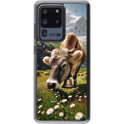 Coque Samsung Galaxy S20 Ultra - Plastique transparent Vache montagne Valais