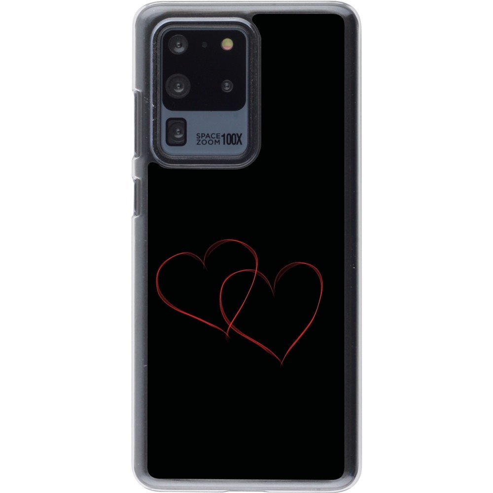 Coque Samsung Galaxy S20 Ultra - Plastique transparent Valentine 2023 attached heart