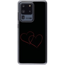 Coque Samsung Galaxy S20 Ultra - Plastique transparent Valentine 2023 attached heart