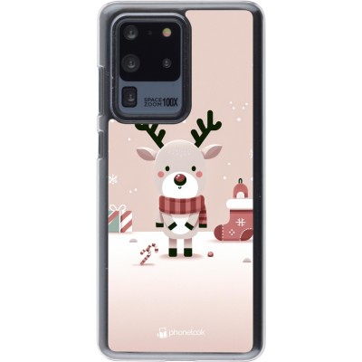 Coque Samsung Galaxy S20 Ultra - Plastique transparent Noël 2023 Choupinette Renne