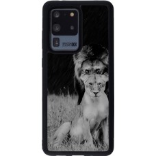 Coque Samsung Galaxy S20 Ultra - Silicone rigide noir Angry lions