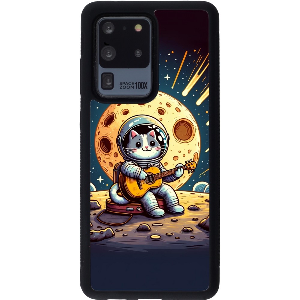 Coque Samsung Galaxy S20 Ultra - Silicone rigide noir AstroCat RockLune