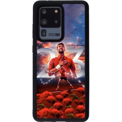 Coque Samsung Galaxy S20 Ultra - Silicone rigide noir Djokovic 23 Grand Slam