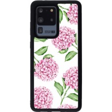 Coque Samsung Galaxy S20 Ultra - Silicone rigide noir Easter 2024 pink flowers