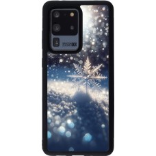 Coque Samsung Galaxy S20 Ultra - Silicone rigide noir Flocon Solaire Éclat