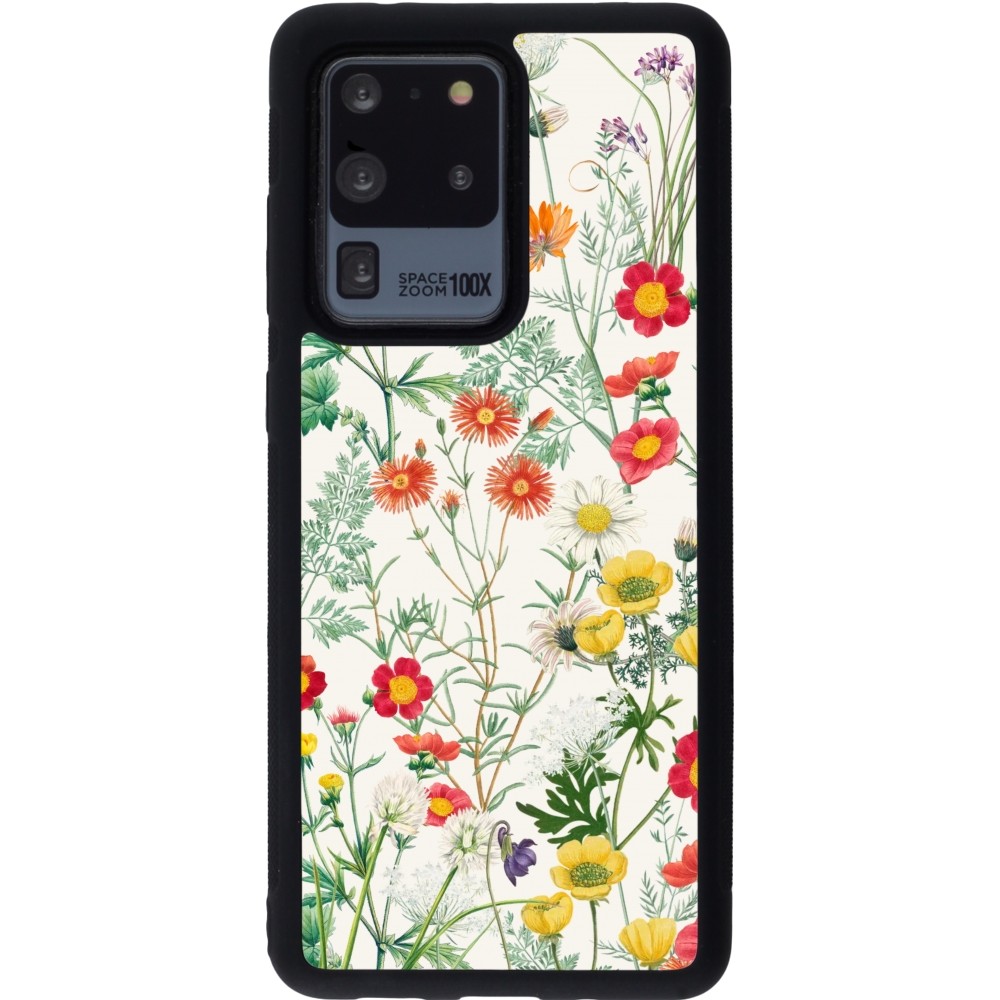 Coque Samsung Galaxy S20 Ultra - Silicone rigide noir Flora Botanical Wildlife