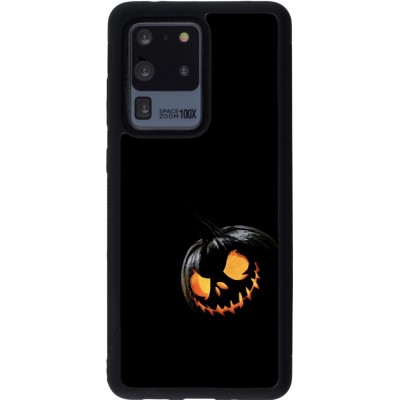 Coque Samsung Galaxy S20 Ultra - Silicone rigide noir Halloween 2023 discreet pumpkin