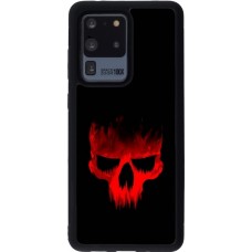 Coque Samsung Galaxy S20 Ultra - Silicone rigide noir Halloween 2023 scary skull