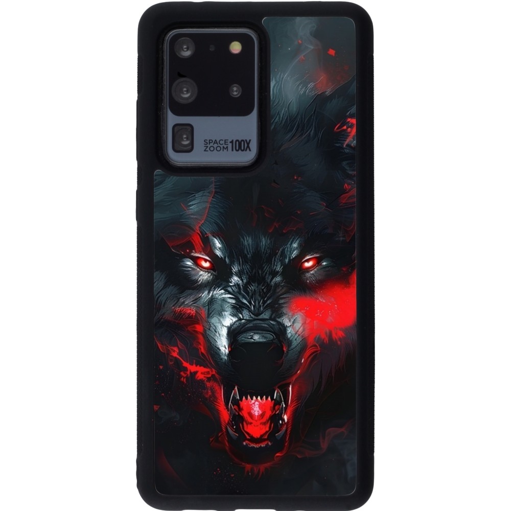 Coque Samsung Galaxy S20 Ultra - Silicone rigide noir Halloween 2024 mad werewolf