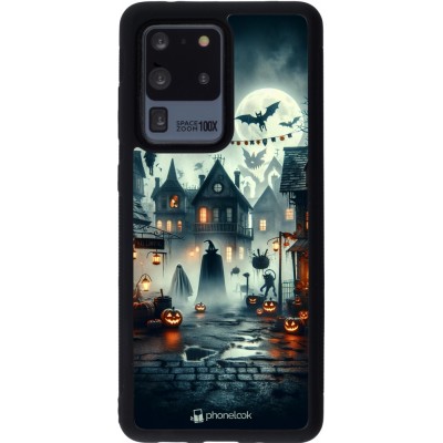 Coque Samsung Galaxy S20 Ultra - Silicone rigide noir Halloween Spookville