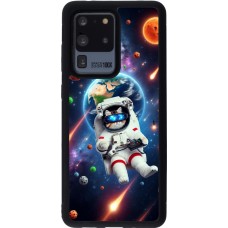 Coque Samsung Galaxy S20 Ultra - Silicone rigide noir VR SpaceCat Odyssey